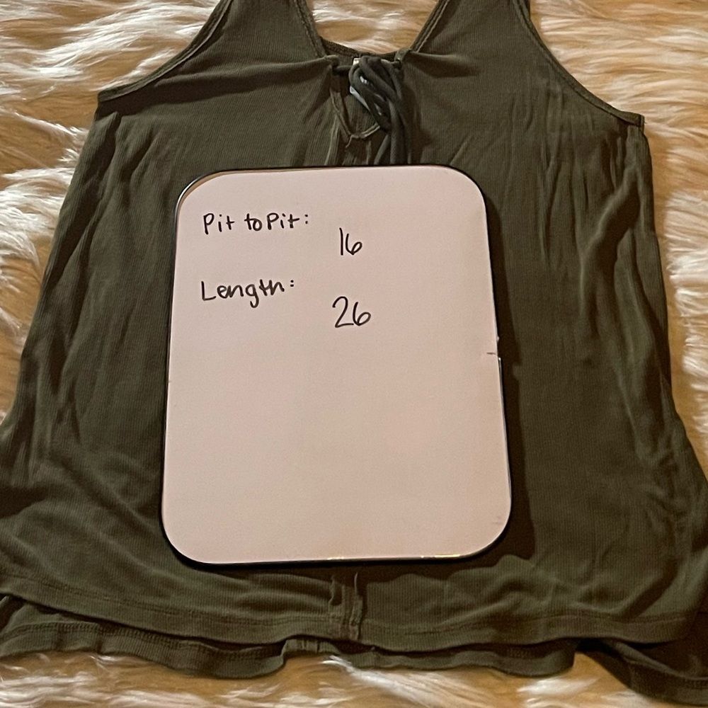 Free People Olive Green Tank Top - Picture 8 of 10